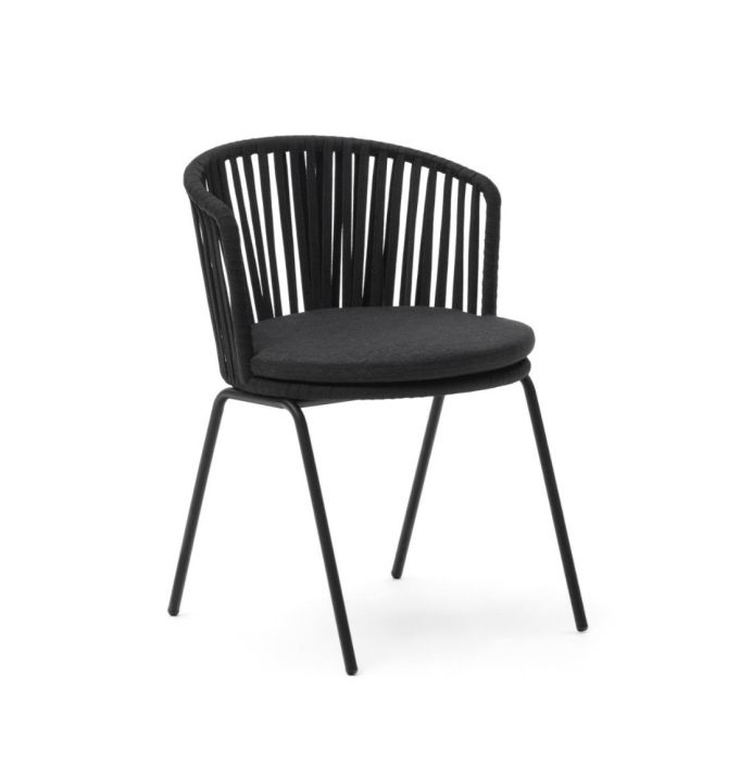 Silla Exterior Saconca Negro, 59 Cm