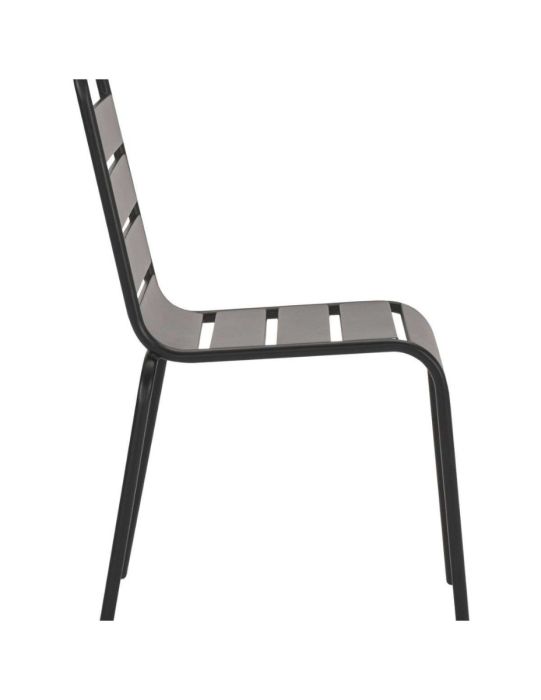 Silla Terraza Negro Hierro, 57 Cm