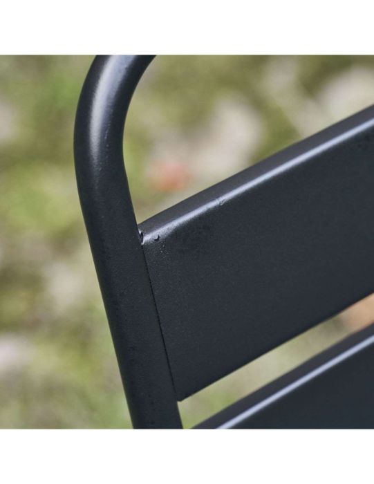 Silla Terraza Negro Hierro, 57 Cm