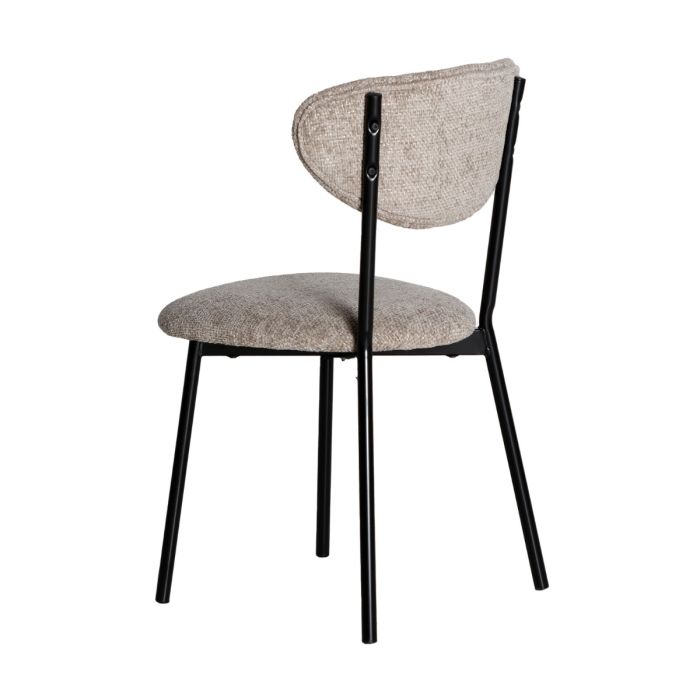 Silla Fleury Tejido Poliéster Gris Hierro, 49 Cm