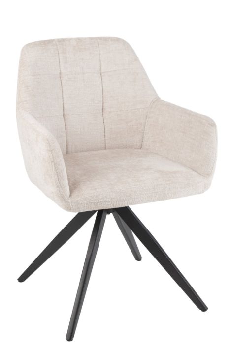 Silla Giratoria Louna Color Crudo