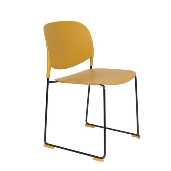 Silla Stacks Estilo Moderno Ocre, 48'5 Cm