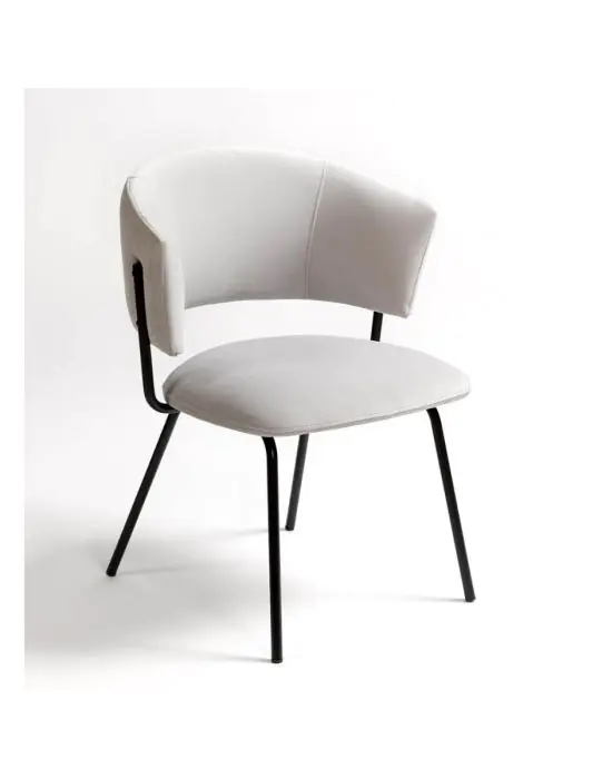 Silla Tapizada Blanco Vex