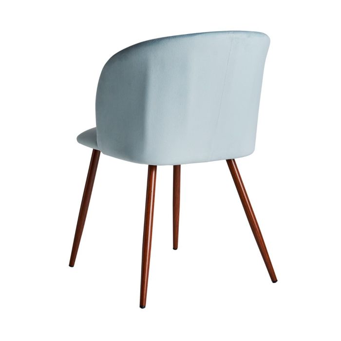 Silla Lula Terciopelo Madera Dm Azul, 75 Cm