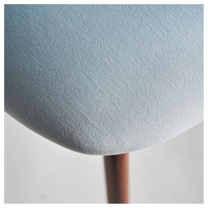 Silla Lula Terciopelo Madera Dm Azul, 75 Cm