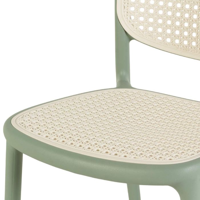 Silla Exterior Polipropileno Verde, 56 Cm