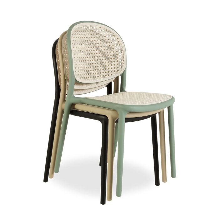 Silla Exterior Polipropileno Verde, 56 Cm