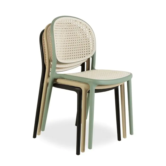 Silla Exterior Polipropileno Verde, 56 Cm