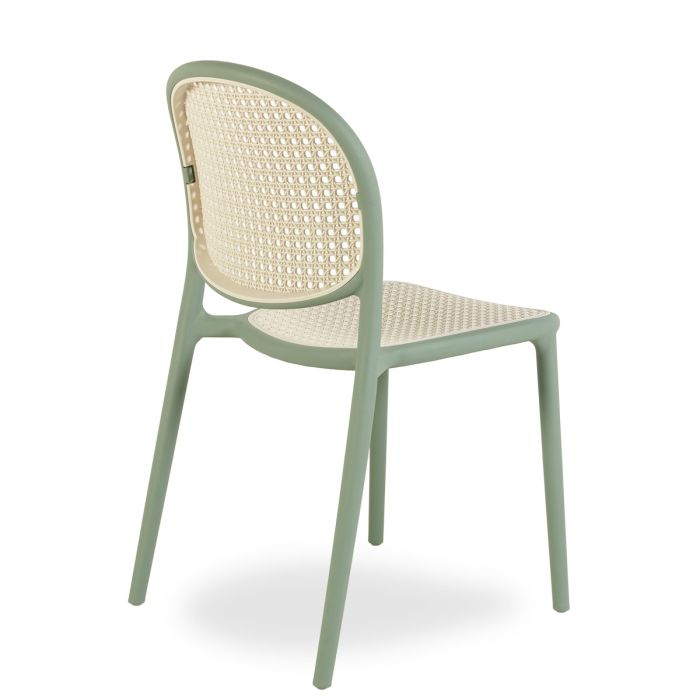 Silla Exterior Polipropileno Verde, 56 Cm