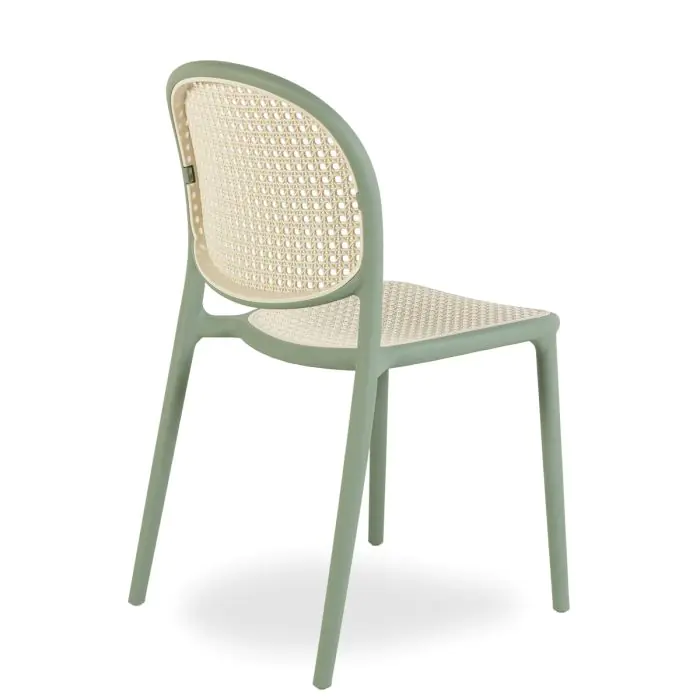 Silla Exterior Polipropileno Verde, 56 Cm