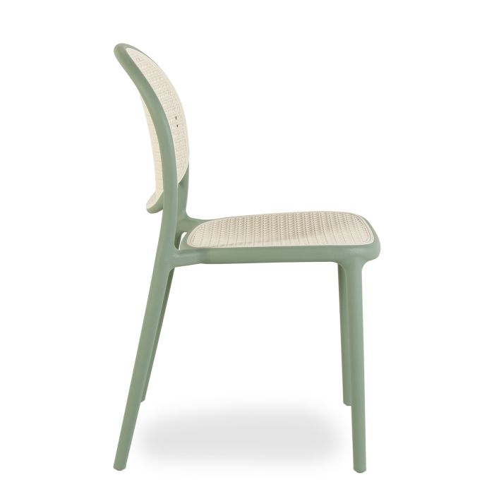Silla Exterior Polipropileno Verde, 56 Cm