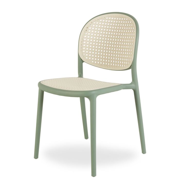Silla Exterior Polipropileno Verde, 56 Cm