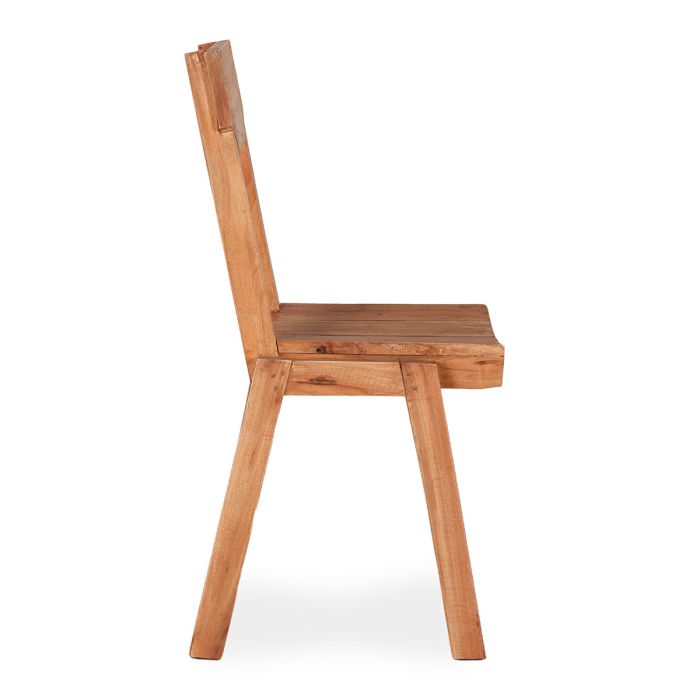 Silla Madera Recuperada Natural, 45 Cm
