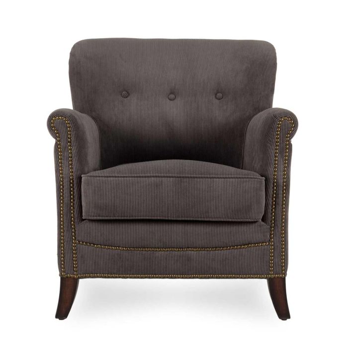 Sillón Motto Pana Gris