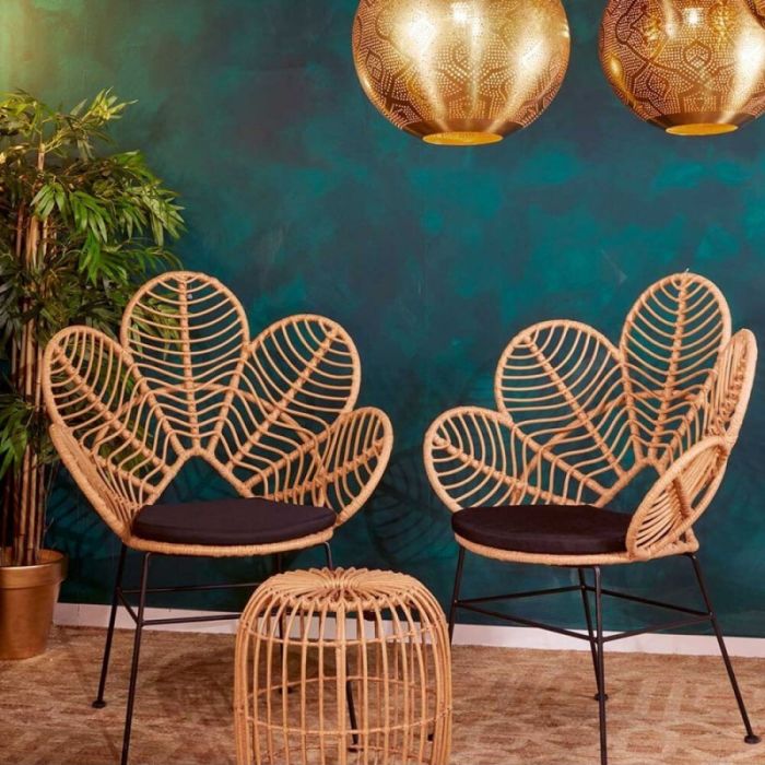 Sillón Tropical Ratán Natural Exterior