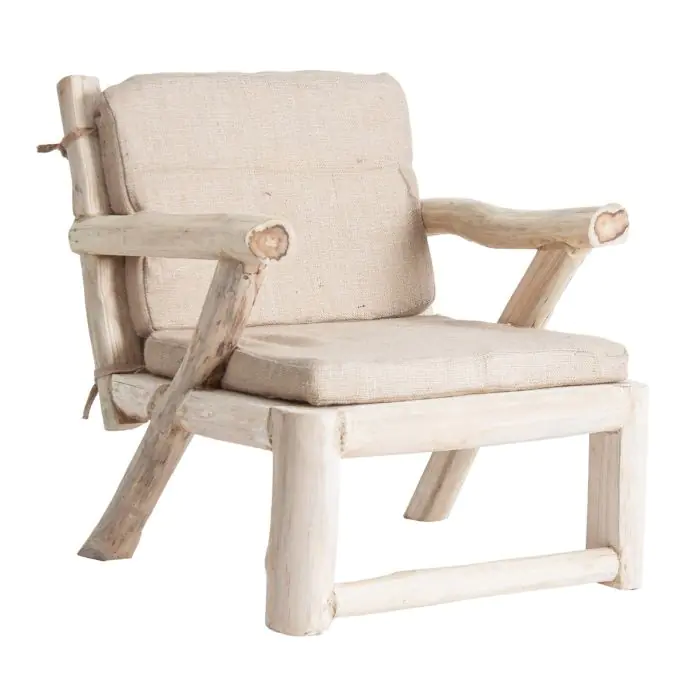 Sillón Étnico Madera Tropical Envejecido