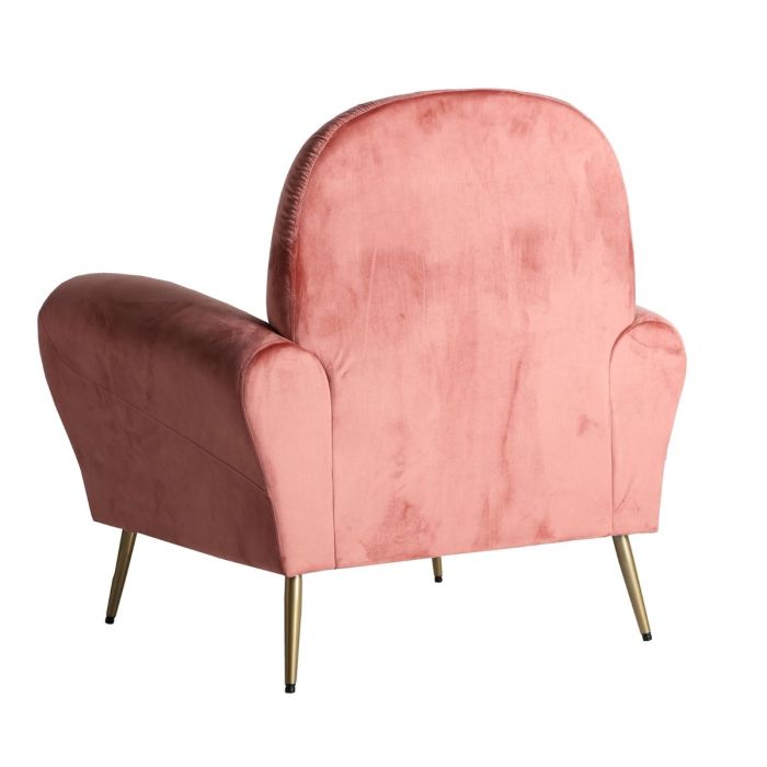 Sillón Art Decó Thou Precioso Terciopelo Rosa Palo