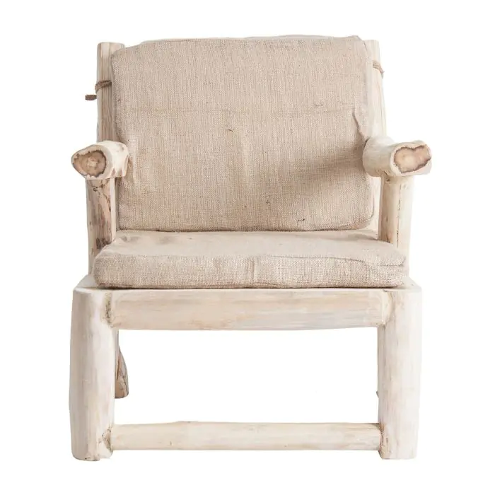 Sillón Étnico Madera Tropical Envejecido