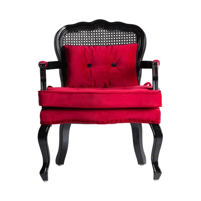 Sillón Laleu Diseño Art Decó Color Rojo