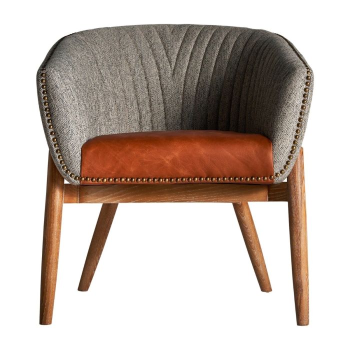 Sillón Neive Vintage Piel Madera