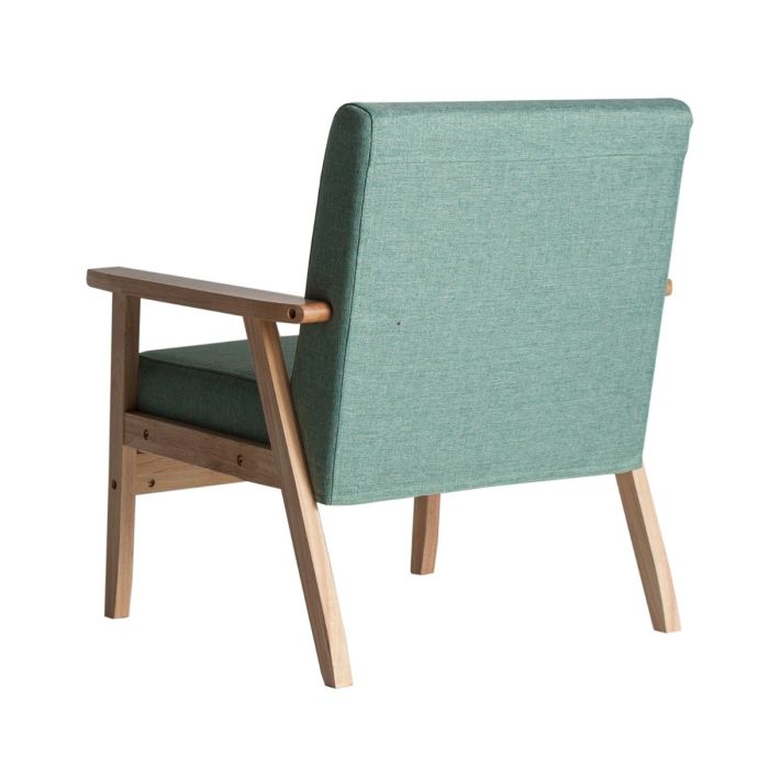 Sillón Tropical Tejido Verde Madera Natural