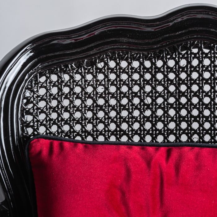 Sillón Laleu Diseño Art Decó Color Rojo