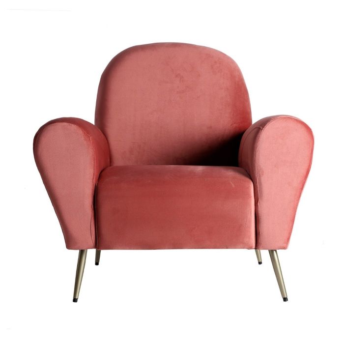 Sillón Art Decó Thou Precioso Terciopelo Rosa Palo