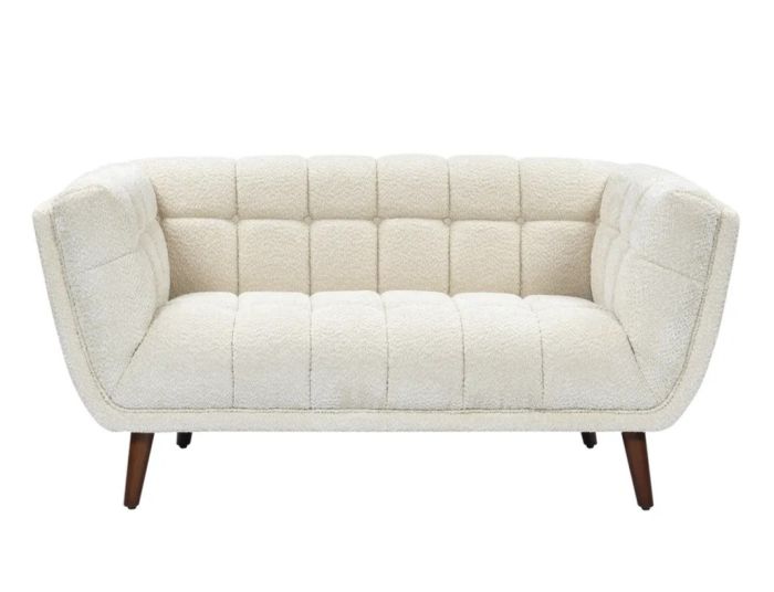 Sofá Beryl 2 Plazas Bouclé Beige 