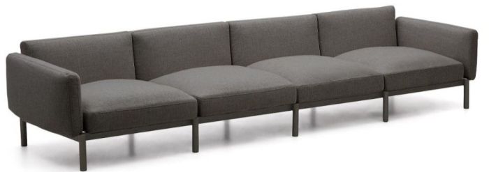 Sofá Modular Sorells 4 plazas Gris