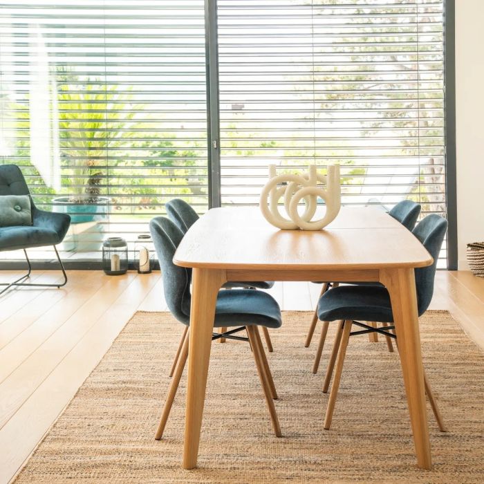 Mesa Comedor Extensible Roble Natural, 180 Cm