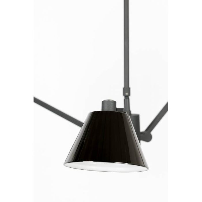 Lámpara de Techo Lub Hierro Negro/Blanco, 97 Cm