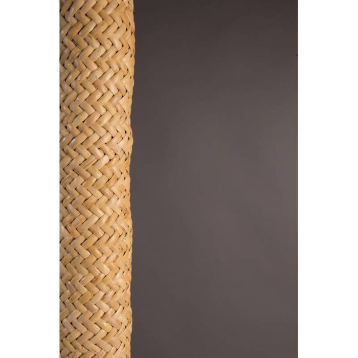 Lámpara de Techo Mimbre Hierro Natural, 50 Cm