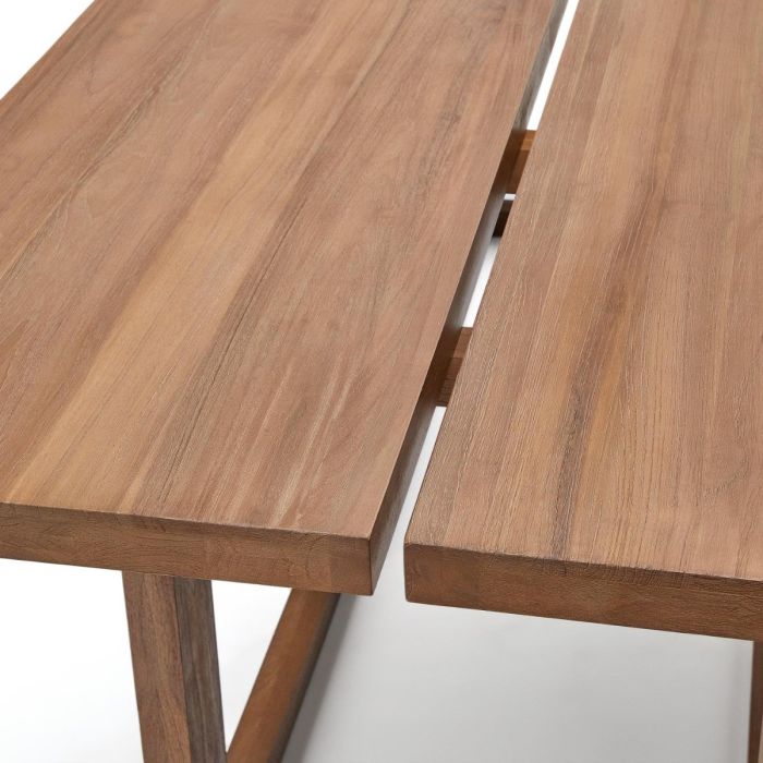 Mesa Comedor Madera Maciza Teca, 220 x 100 Cm