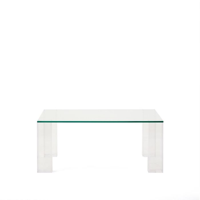 Mesa Auxiliar Cristal Templado Transparente, 85 Cm
