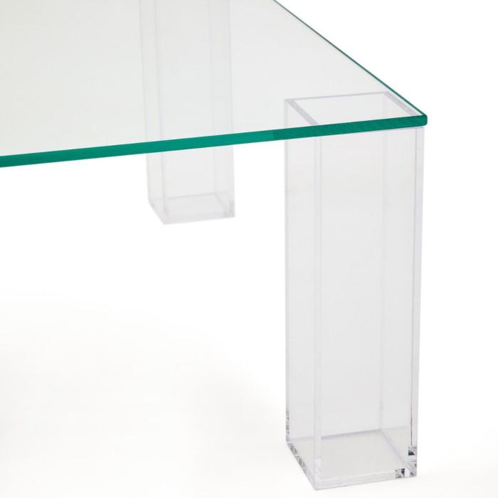 Mesa Auxiliar Cristal Templado Transparente, 85 Cm