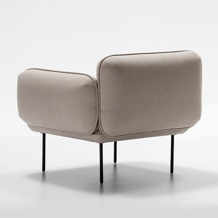 Sillón contemporáneo,metal,poliéster