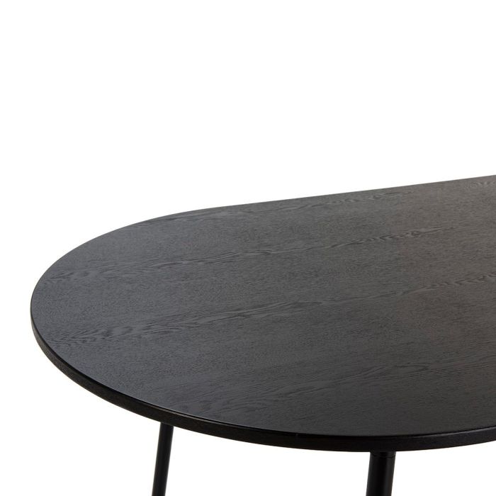 Mesa Salón Madera Metal Negro 180 Cm