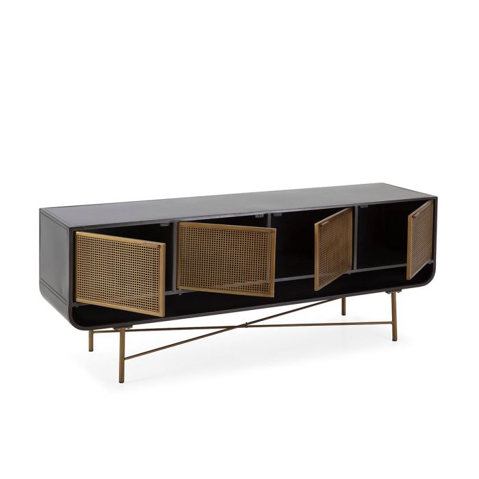 Aparador 163x42x62 Metal Dorado/Negro