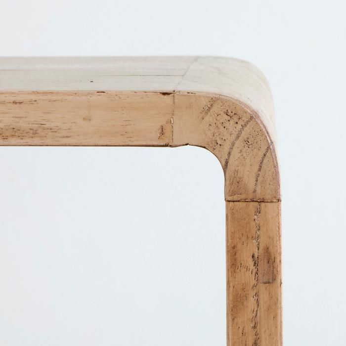 Mesita De Noche Vintage Madera Natural Velado