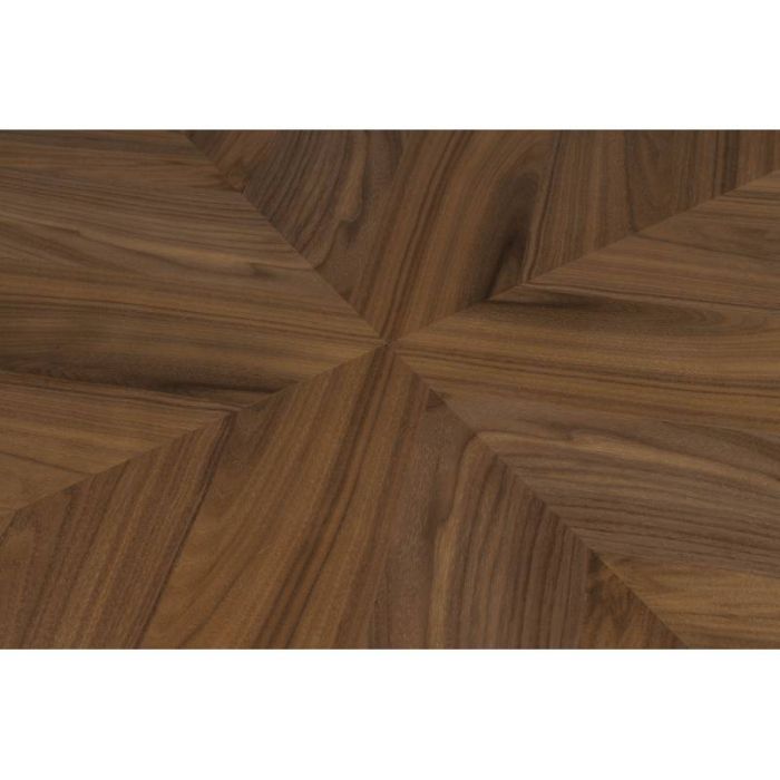 Mesa Comedor Nogal Madera Caucho, 120 Cm