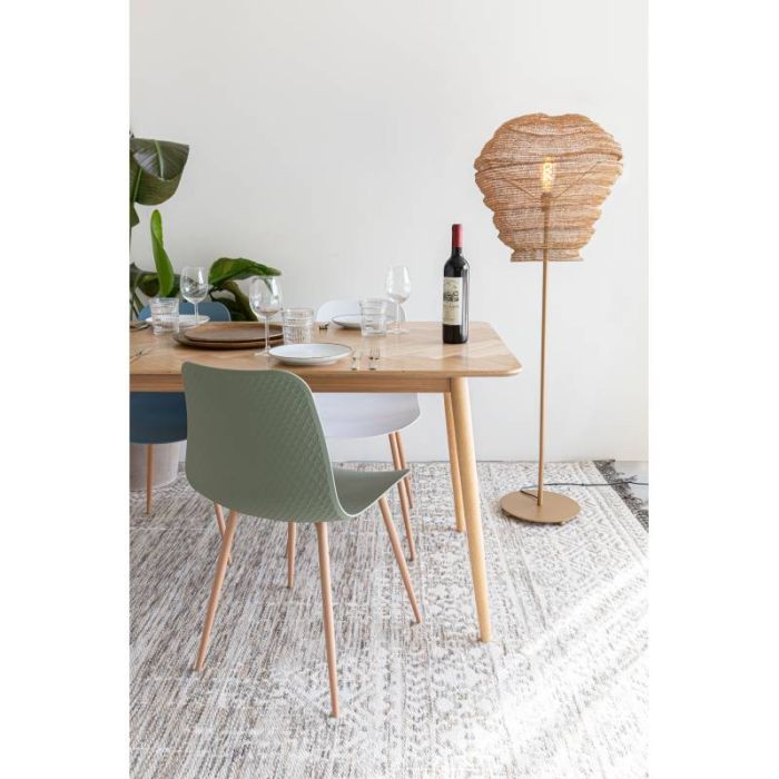 Mesa Comedor Chapa Roble Natural, 180 Cm