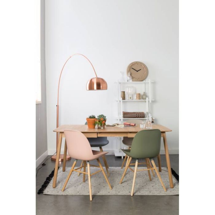 Mesa Comedor Extensible Acabado Roble,120/162 Cm
