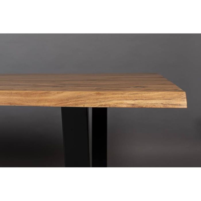 Mesa de Comedor Rectangular Madera Hierro