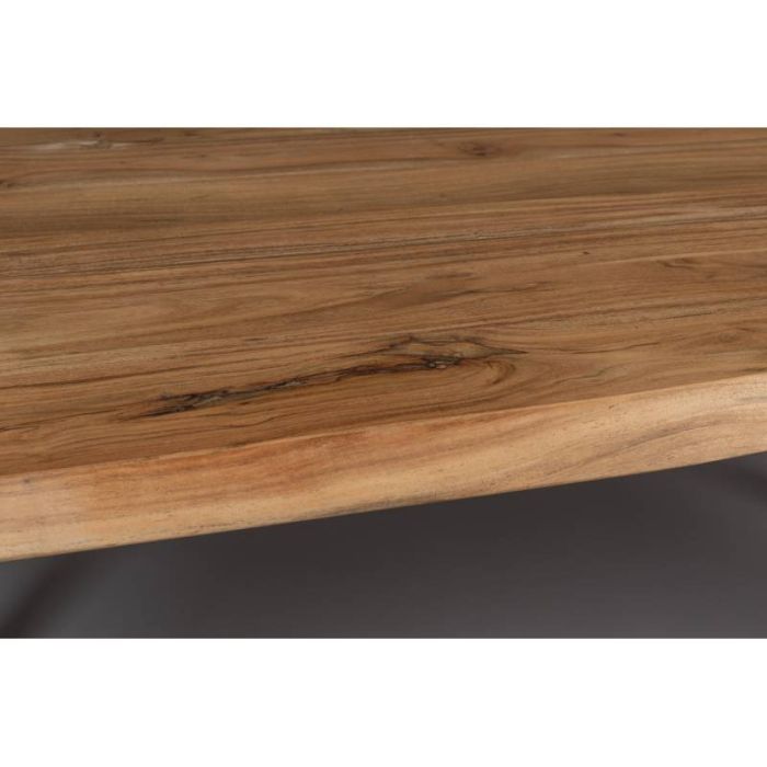 Mesa de Comedor Rectangular Madera Hierro, 200 Cm