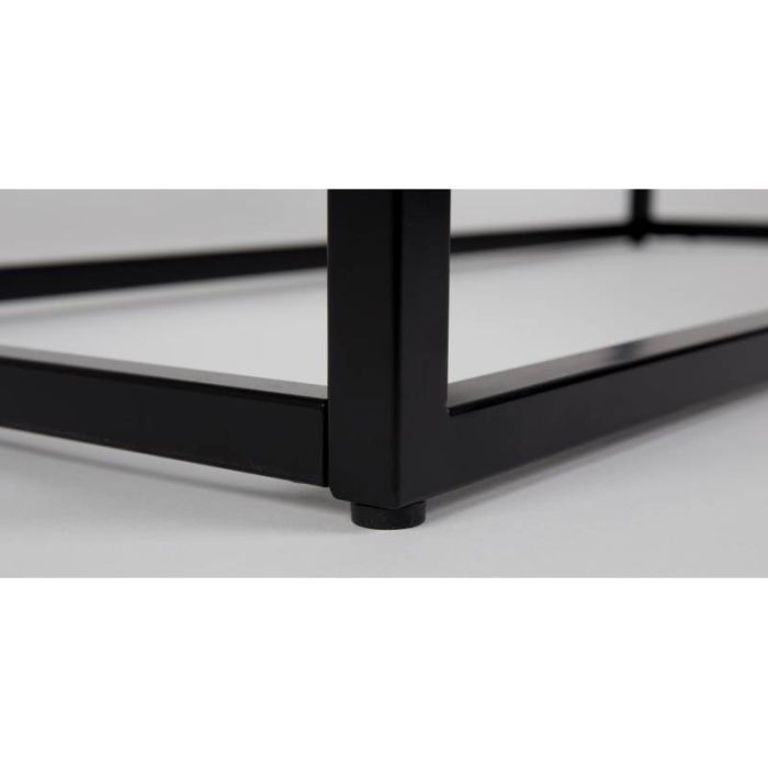Mesa Centro Mármol Macizo Metal, 90 Cm