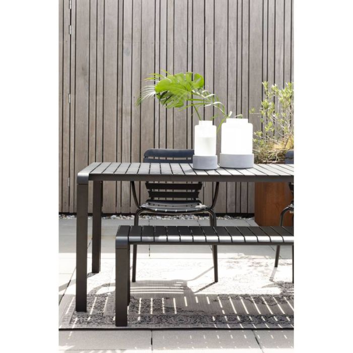 Mesa de Exterior Aluminio Negro Vondel , 214 Cm