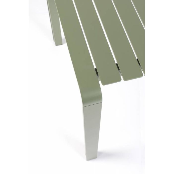 Mesa Jardín Vondel Estilo Moderno Aluminio Verde, 168'5 Cm
