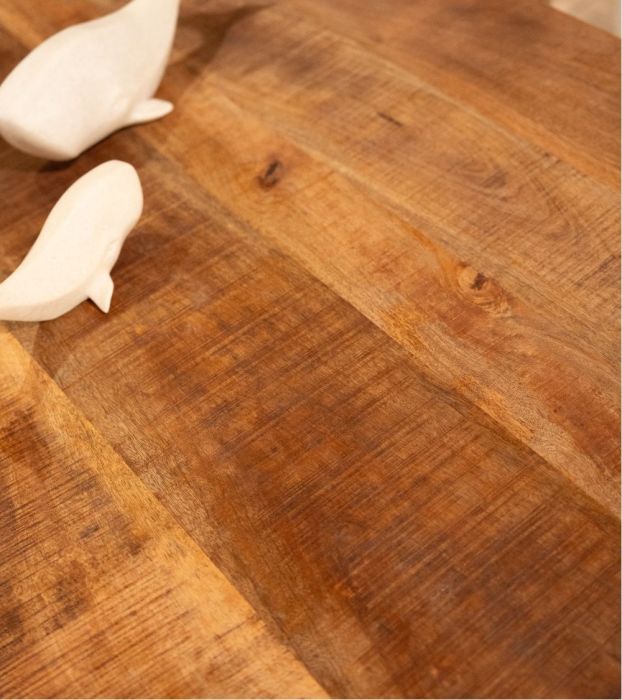 Mesa Comedor Madera Mango Natural, 140 Cm