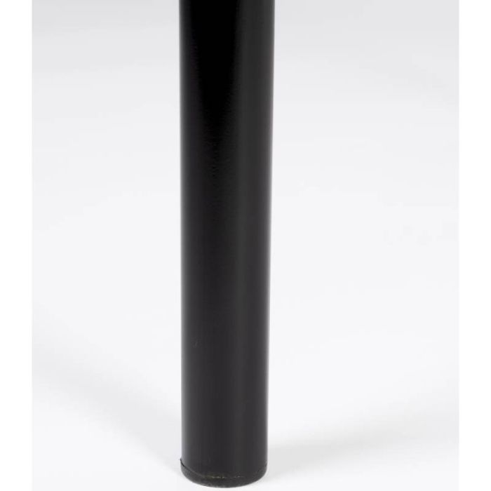 Mesa Comedor Ovalada Hierro Acabado Negro,180 Cm
