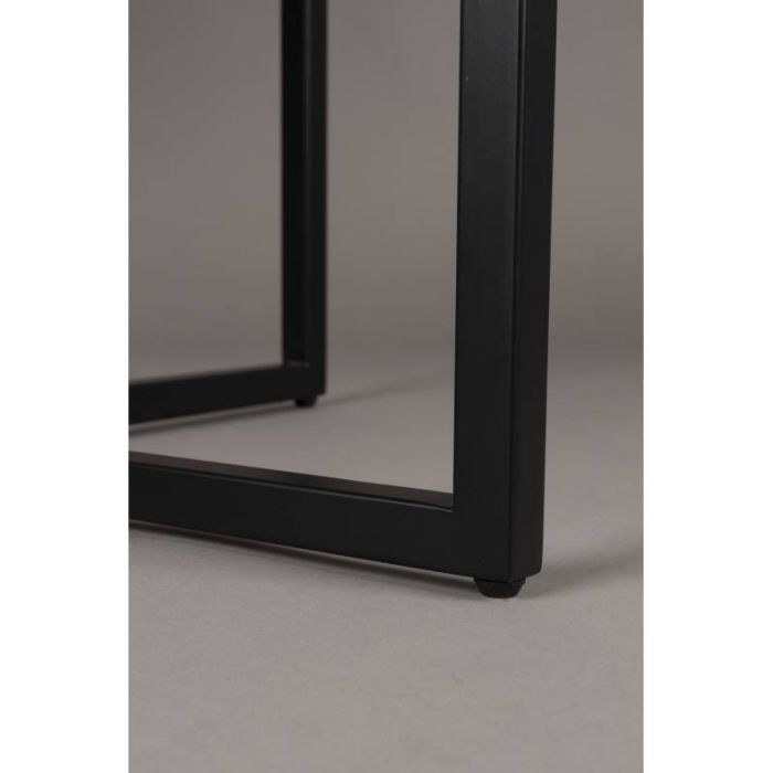 Mesa Comedor Chapa Madera Roble Acero, 120 Cm